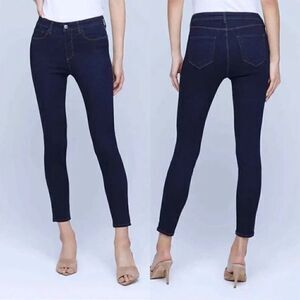 L’Agence NWT Margot Skinny High Rise Jeans in Midnight Blue Size 26